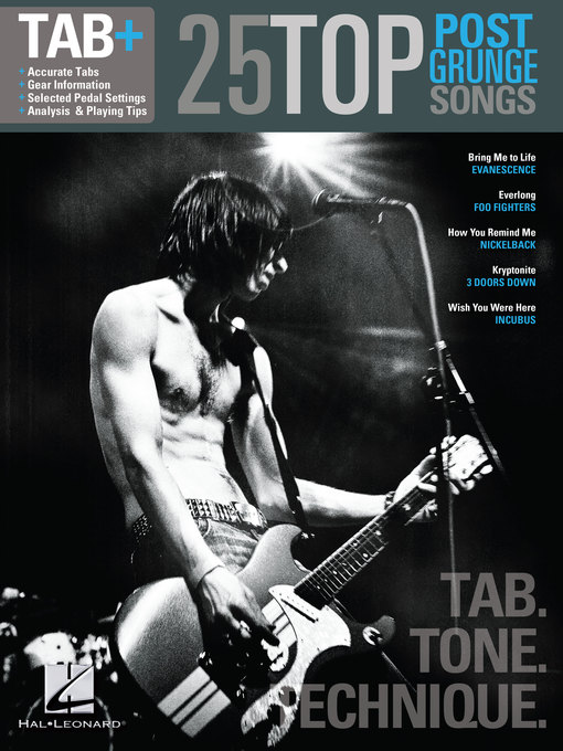 Cover image for 25 Top Post-Grunge Songs Guitar Songbook